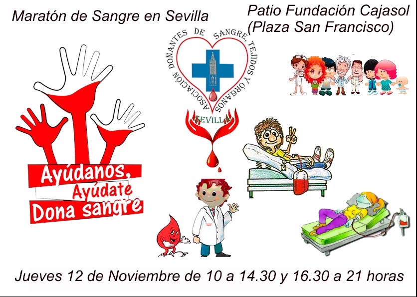 Maratón de donaciones de sangre en Sevilla