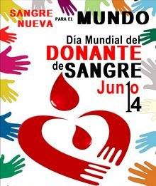 14 DE JUNIO DIA MUNDIAL DEL DONANTE DE SANGRE