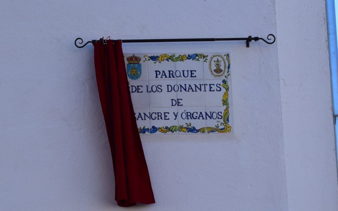 ALANÍS ROTULA EL PARQUE DONANTES DE SANGRE Y ÓRGANOS