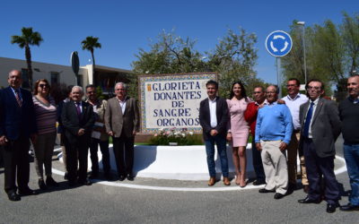 Inauguración rotonda DONANTES DE SANGRE Y ÓRGANOS en La Campana