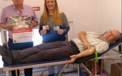 Donación en la sede de CCOO Sevilla
