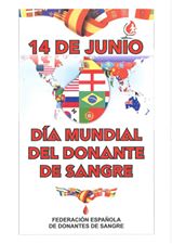 14 DE JUNIO DÍA MUNDIAL DEL DONANTE DE SANGRE
